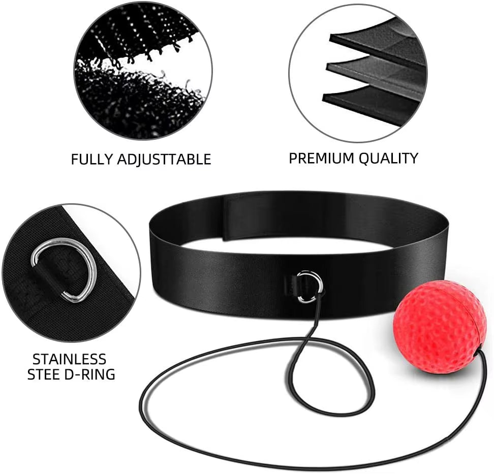Elite Reflex Boxing Ball Headband – Adjustable Speed & Agility Training Strap