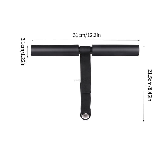 Adjustable Hamstring Curl Strap – Steel Tube & Foam Leg Curl Trainer for Home & Gym