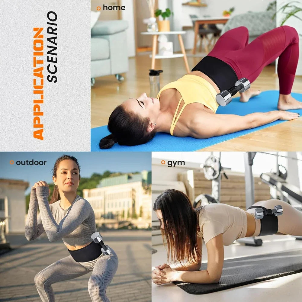 Premium Hip Thrust Belt – Adjustable, Non-Slip Glute Trainer for Dumbbells, Kettlebells & Plates